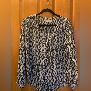 Multi blue blouse
